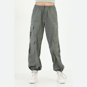 Olive Green Cargo Pants for Women